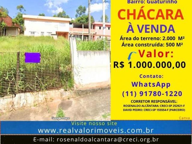 Sítio e chácara venda em Região Imediata de São Paulo, Região Metropolitana de São Paulo
