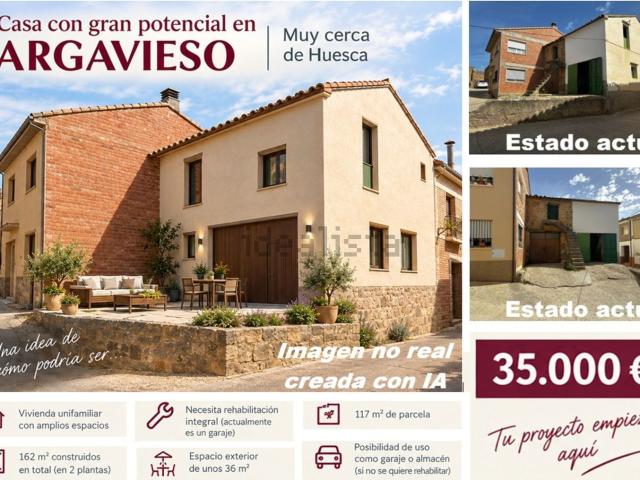 Casa en venta en Argavieso, Huesca