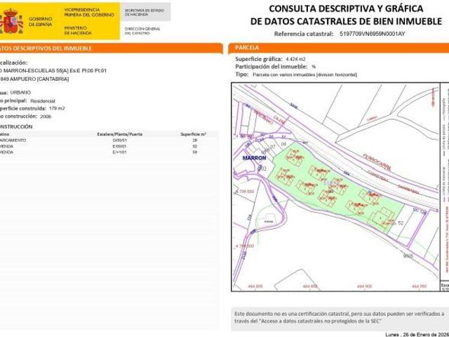 Casa en venta en Marrón, Ampuero
