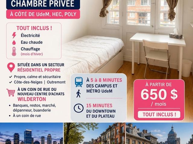 Room for rent in St. Leonard's, Quebec