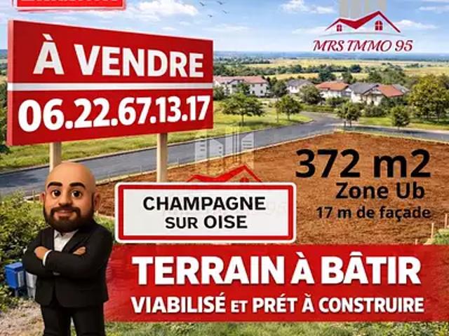 Terrain vente à Pontoise, Champagne-sur-oise