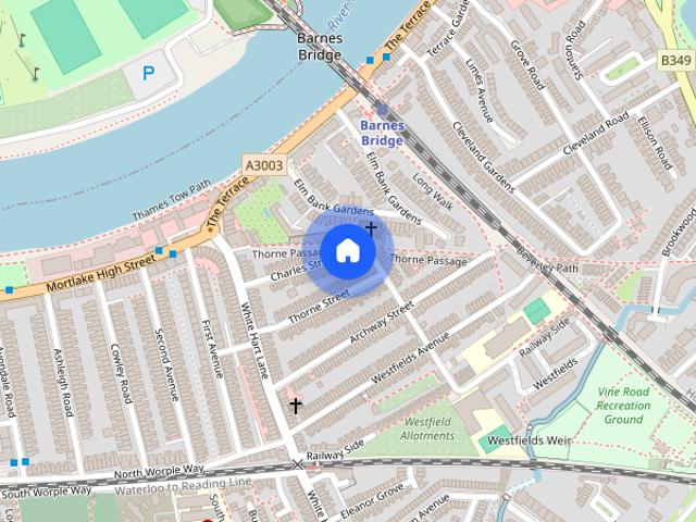 Apartment for rent in Mortlake, Greater London