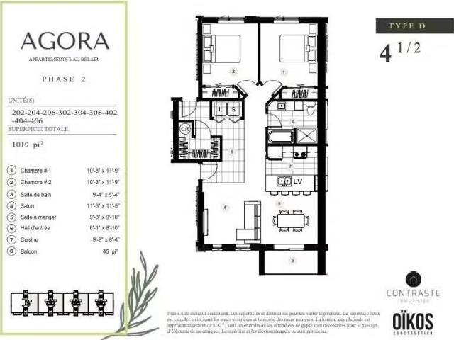 Condo for rent in Québec, Quebec