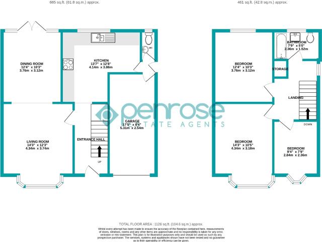 House for rent in Round Green, Luton