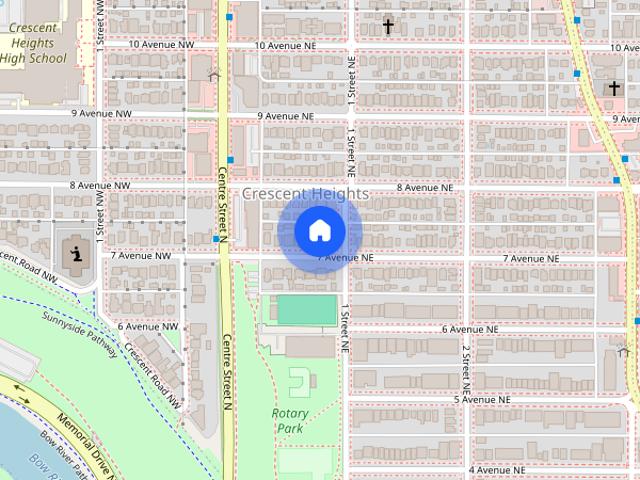 House for rent in Crescent Heights, Calgary