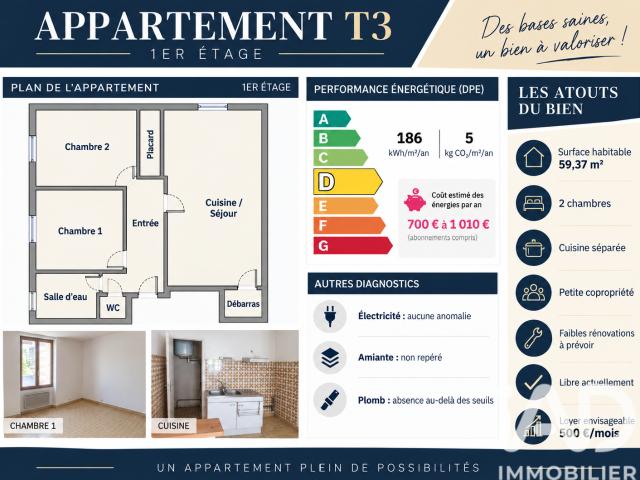 Appartement vente à La Flèche, Château-du-loir