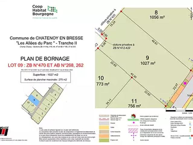Terrain vente à Chalon-sur-Saône, Châtenoy-en-bresse