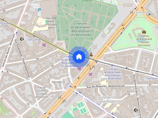 Kamer location à Cité Nogent - Tuinwijk Nogent, Molenbeek-Saint-Jean - Sint-Jans-Molenbeek