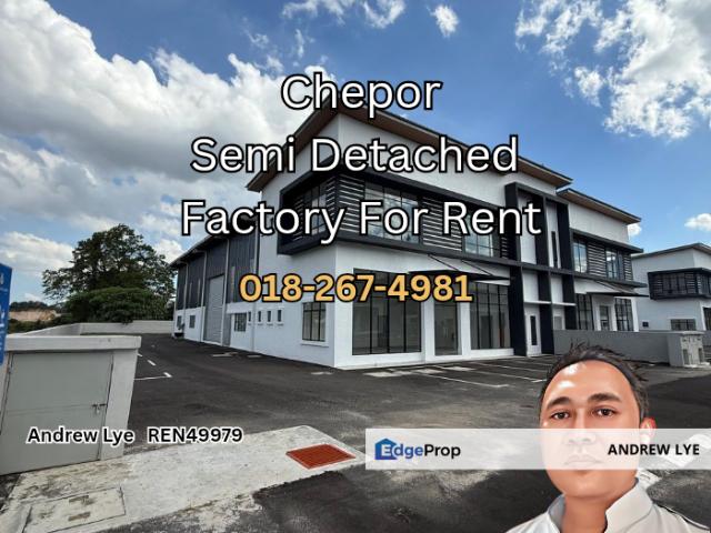 Warehouse for rent in Perak, Tanjong Ipoh