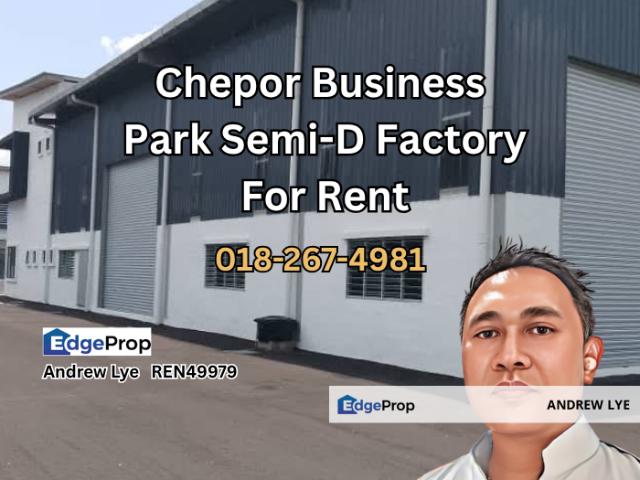 Warehouse for rent in Perak, Tanjong Ipoh