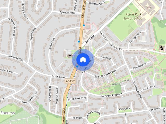 House for rent in Little Acton, Wrexham