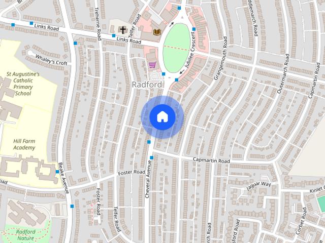 House for rent in Radford, West Midlands