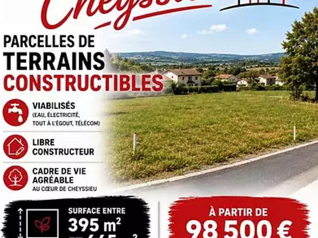 Terrain vente à Vienne, Cheyssieu