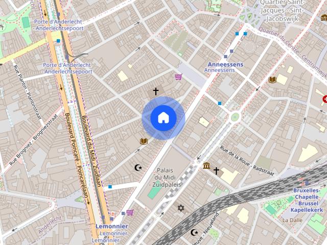 Appartement location à Quartier Midi-Lemonnier - Zuid-Lemonnierwijk, Bruxelles - Brussel