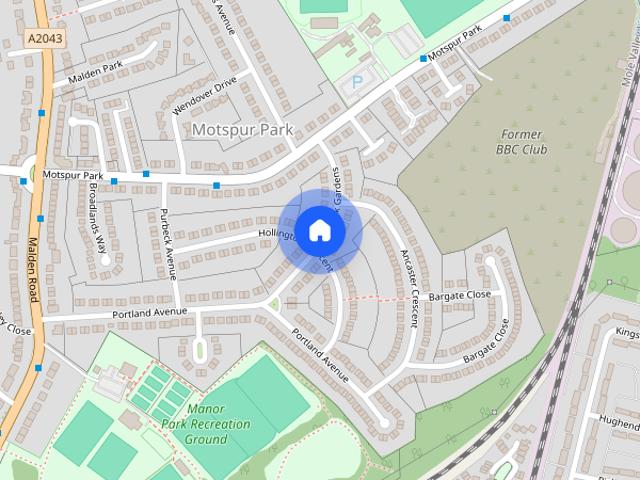 House for rent in Motspur Park, Greater London