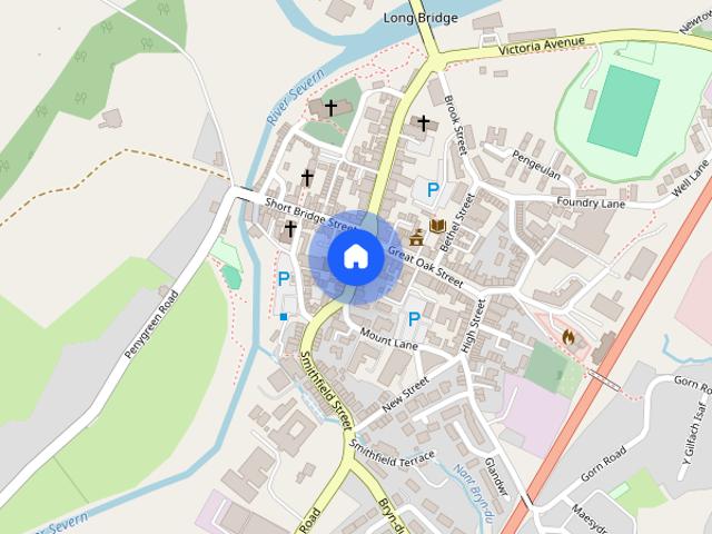 House for rent in Llanidloes, Wales