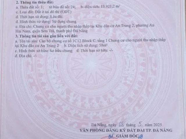 Căn hộ bán tại Liên Chiểu, Đà Nẵng