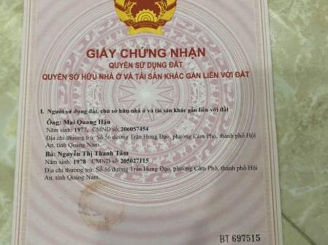 Nhà mặt phố bán tại Hội An