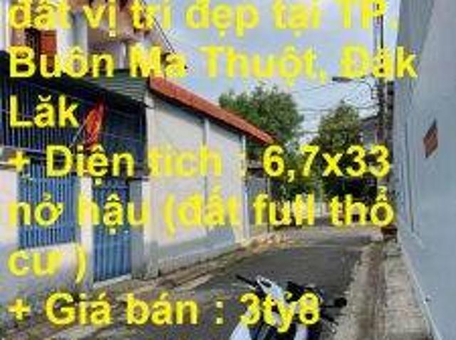 Mặt bằng bán tại Lăk