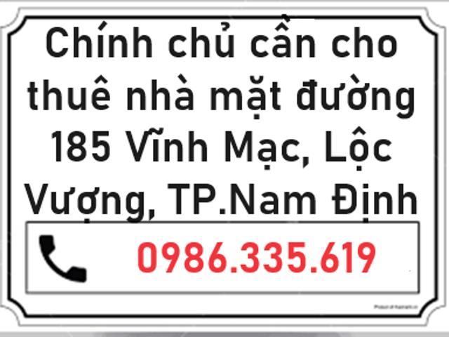 Nhà mặt phố cho thuê tại Ninh Bình