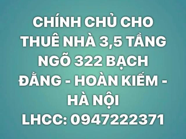 Nhà cho thuê tại Hoàn Kiếm, Hà Nội