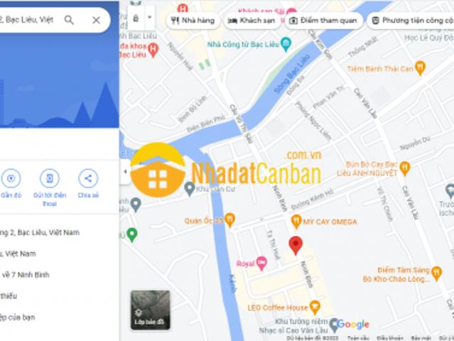 Nhà mặt phố bán tại Bạc Liêu