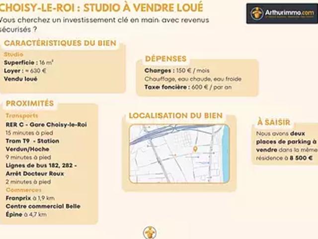 Appartement vente à L'Haÿ-les-Roses, Choisy-le-roi
