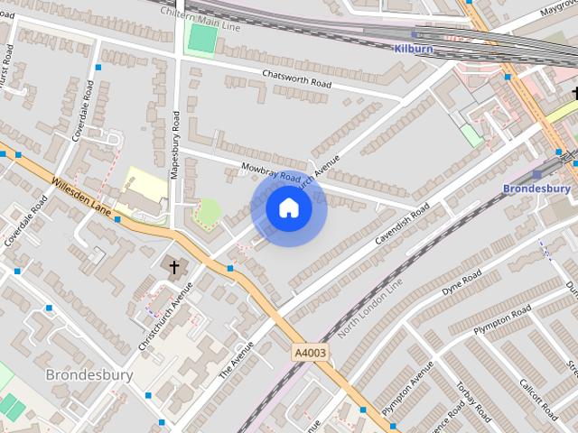 Apartment for rent in Brondesbury, Greater London