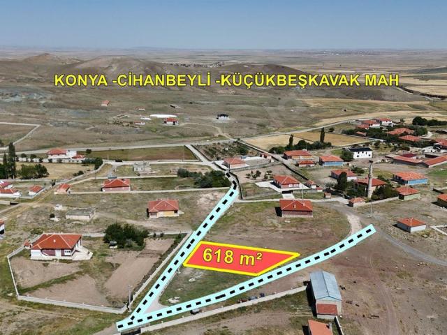 Küçük Beşkavak Mahallesi, Cihanbeyli içerisinde satılık Arsa