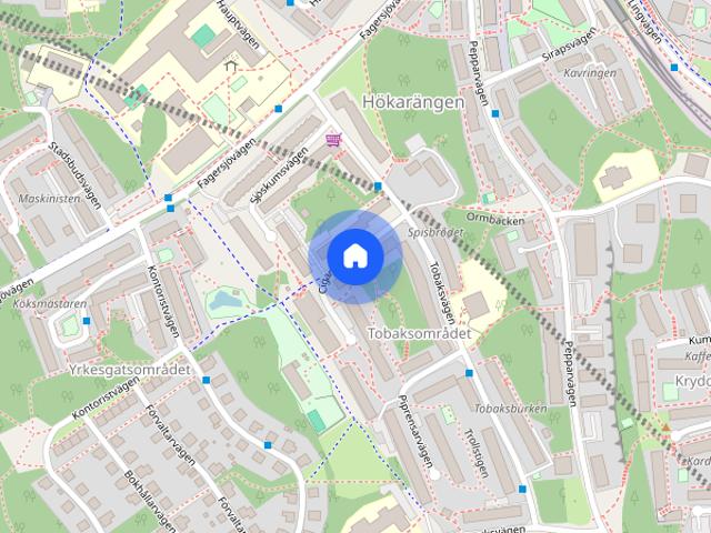 Lägenhet hyra i Tobaksområdet, Stockholm