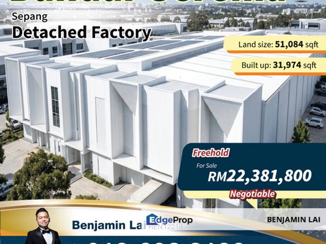 Warehouse for sale in Tanjong Sepat, Selangor