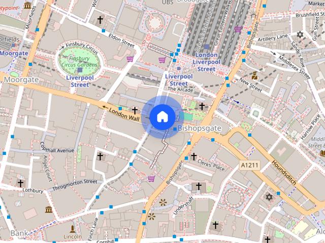 Apartment for rent in Bishopsgate Without, Lyons