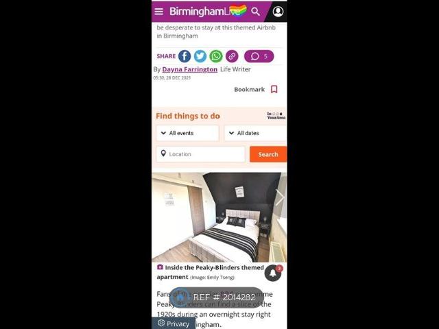 Studio for rent in Edgbaston, Birmingham