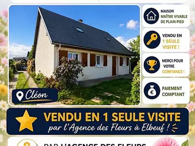 Maison vente à Rouen, Cléon