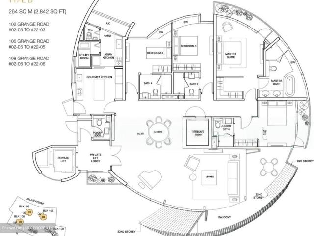 Condominium for sale in Bukit Timah, 10 Central, Tanglin