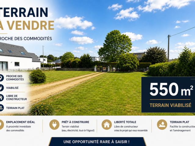 Terrain vente à Quimper, Bretagne