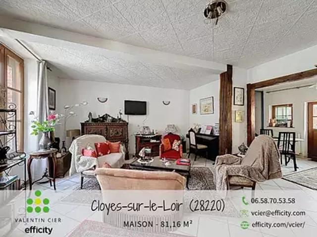 Maison vente à Châteaudun, Cloyes-sur-le-loir