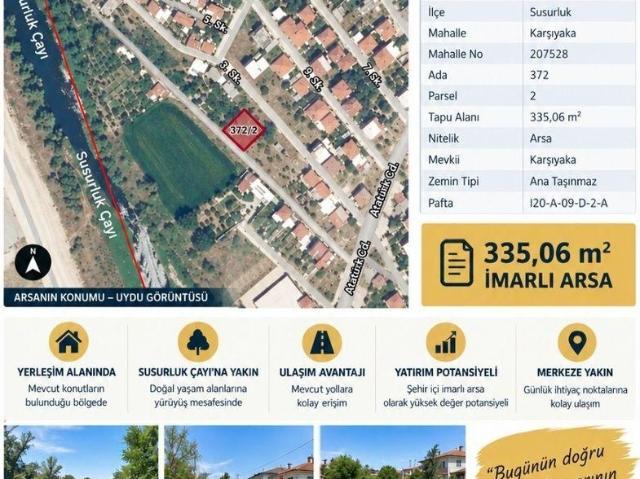 Susurluk, Balikesir içerisinde satılık Arsa