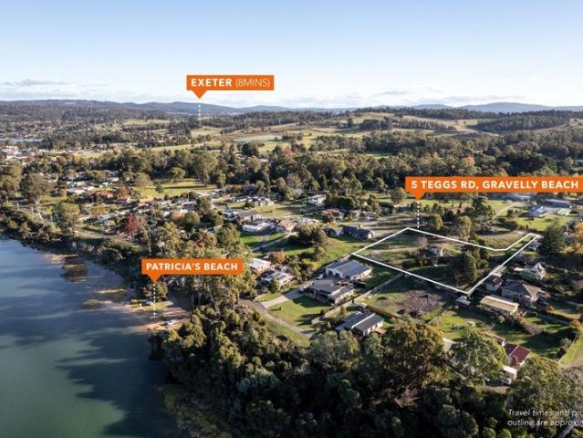 Land for sale in Gravelly Beach, Tasmania