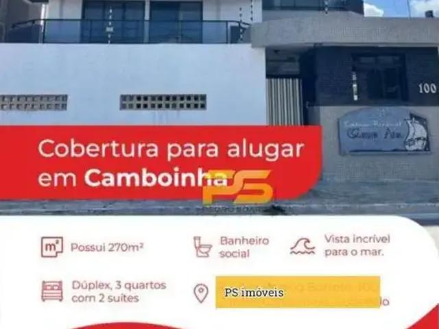 Cobertura aluguel em Região Geográfica Imediata de João Pessoa, Região Metropolitana de João Pessoa