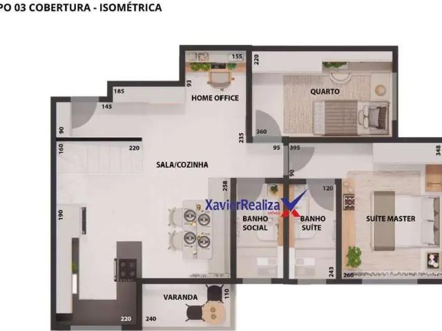 Cobertura venda em Região Geográfica Imediata de Belo Horizonte, Região Metropolitana de Belo Horizonte