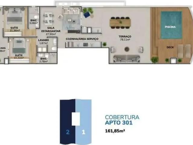 Cobertura venda em Região Geográfica Imediata de Florianópolis, Desterro