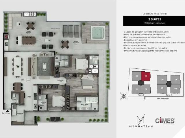 Cobertura venda em Região Geográfica Imediata de Florianópolis, São José