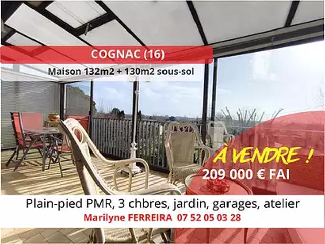 Maison vente à Cognac