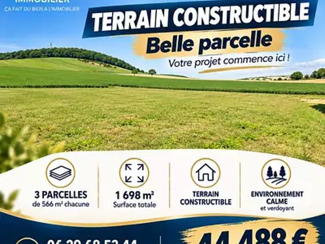 Terrain vente à Joches, Coizard-Joches