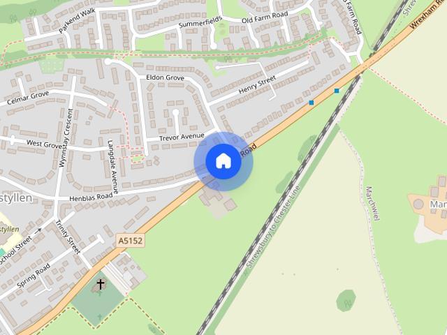 House for rent in Rhostyllen, Wales