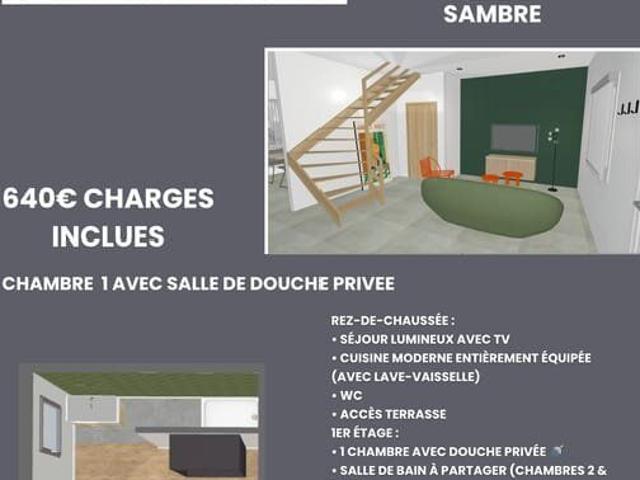 Maison location à Charleroi, Wallonie