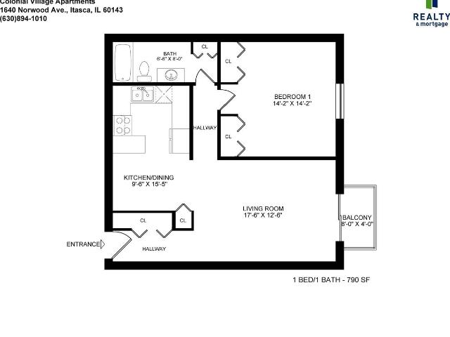 Apartment for rent in Itasca, Illinois
