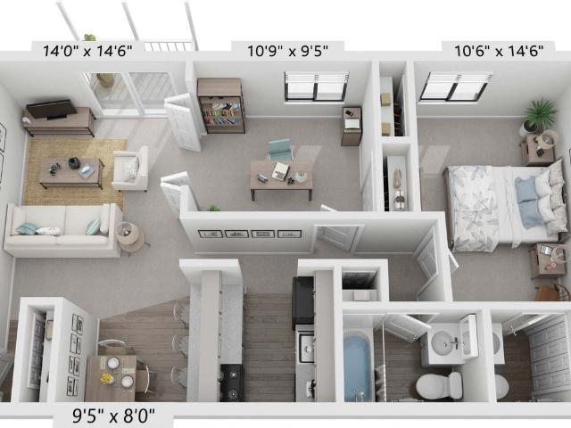 Apartment for rent in Bedford, Cuyahoga County