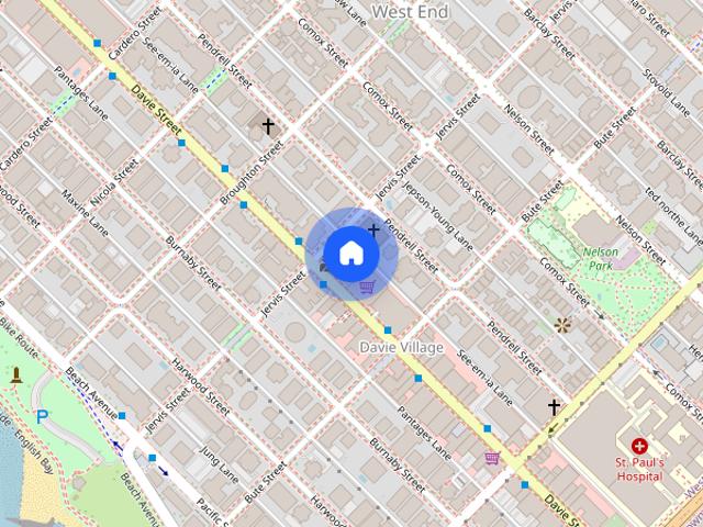 Apartment for rent in Lower Davie, Vancouver